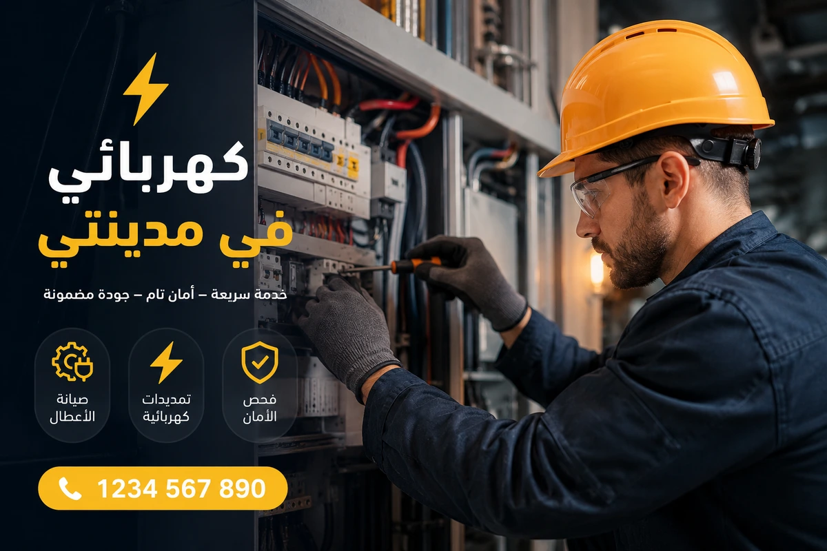 كهربائي في مدينتي لأعمال الصيانة الاحترافية