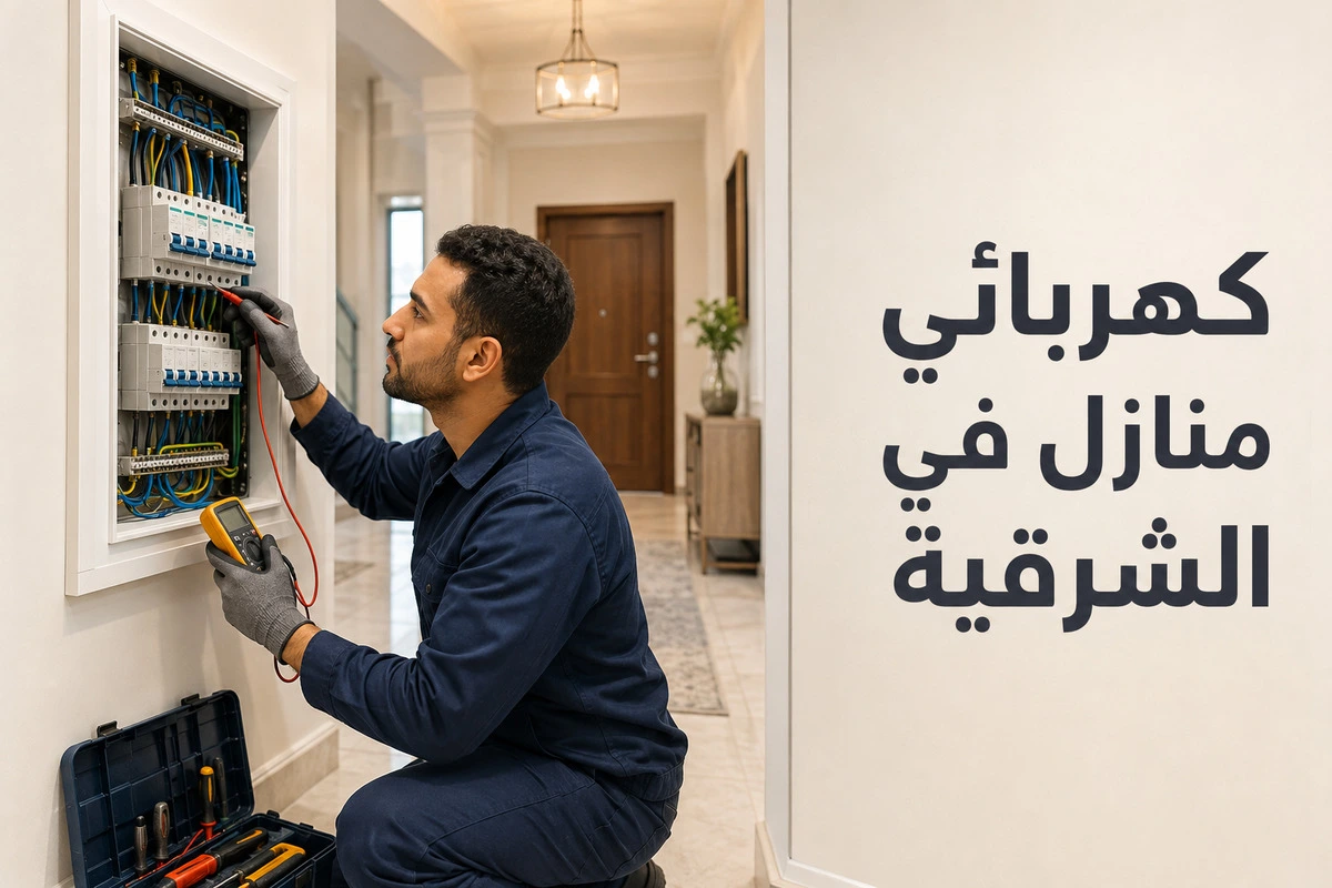 كهربائي منازل في الشرقية لخدمات الطوارئ المتنوعة