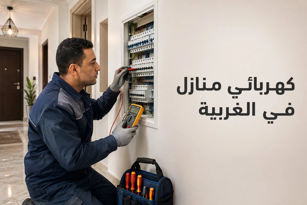 كهربائي منازل في الغربية لأعمال الصيانة الدورية