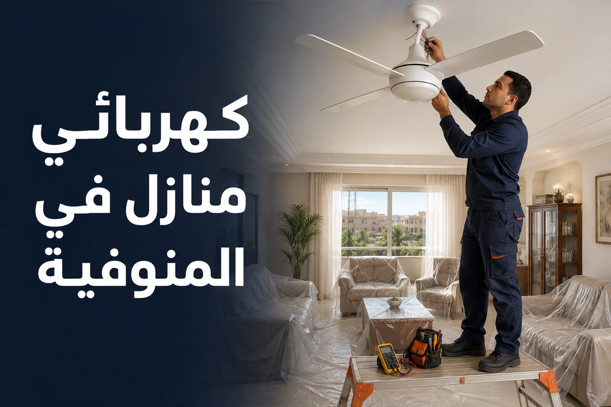 كهربائي منازل في المنوفية لضمان الصيانة السريعة
