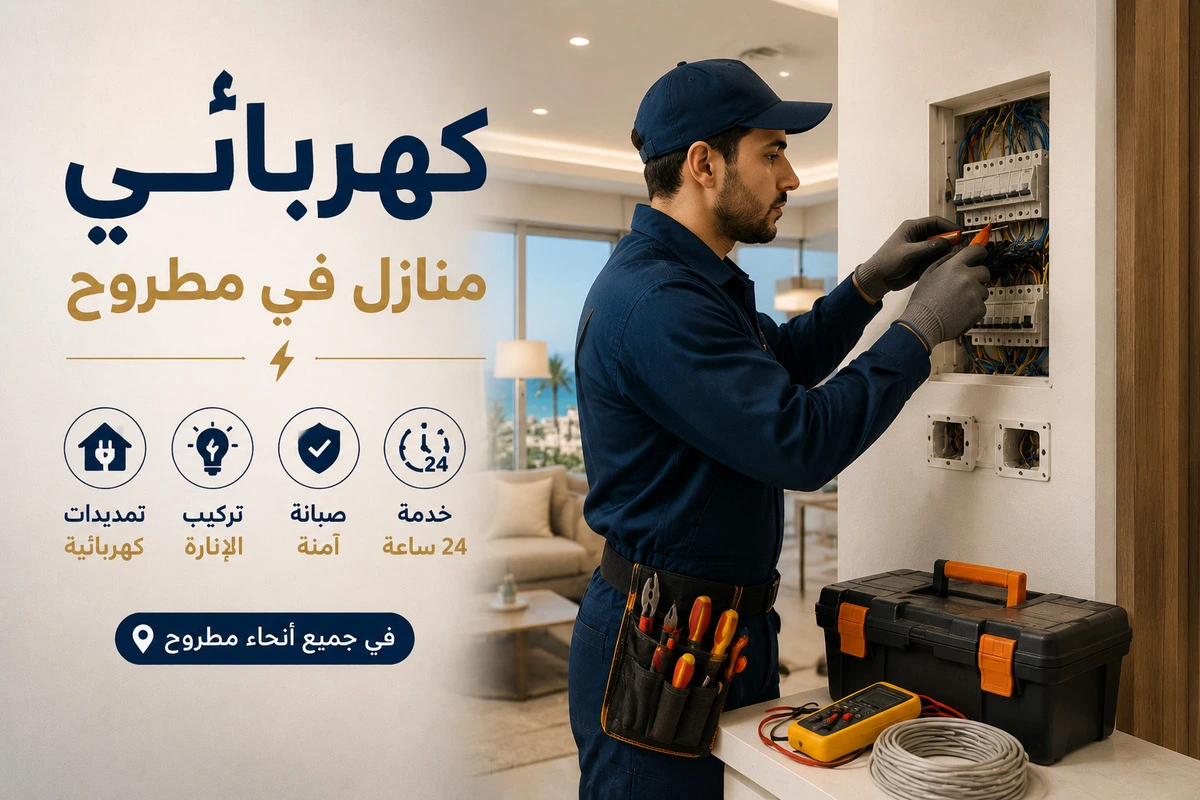 كهربائي منازل في مطروح لأعمال الصيانة الدورية