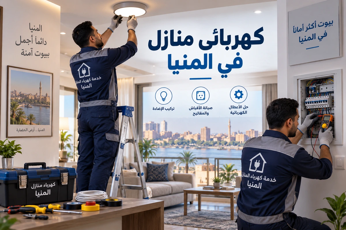 كهربائي في المنيا لضمان الأعمال السريعة