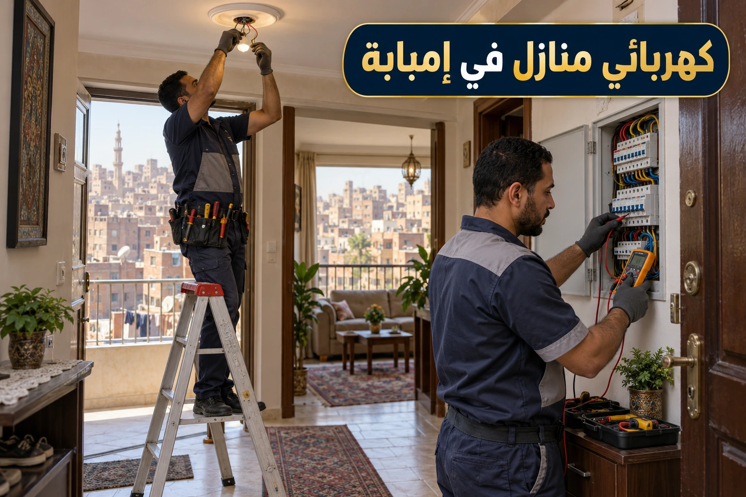 كهربائي منازل في إمبابة يصل إليك سريعًا