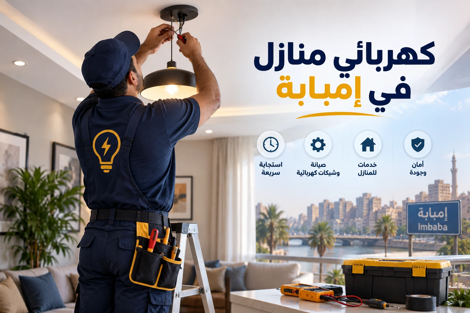 كهربائي منازل في إمبابة يمنحك شهادة ضمان