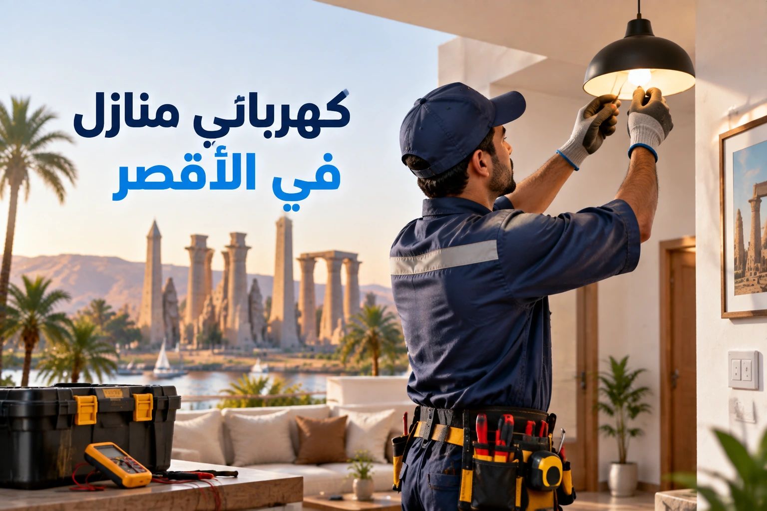 كهربائي منازل في الأقصر لأعمال الطهرباء المتنوعة