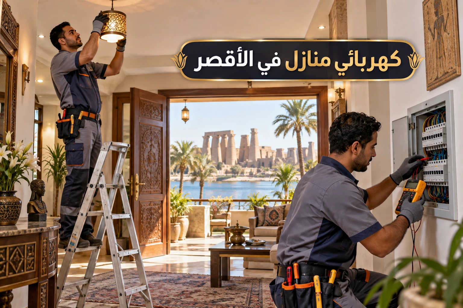 كهربائي منازل في الأقصر لأعمال التأسيس الاحترافية