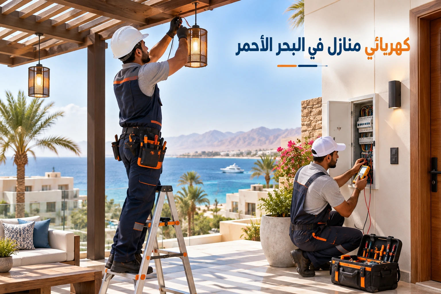 كهربائي منازل في البحر الأحمر لأعمال الصيانة السريعة