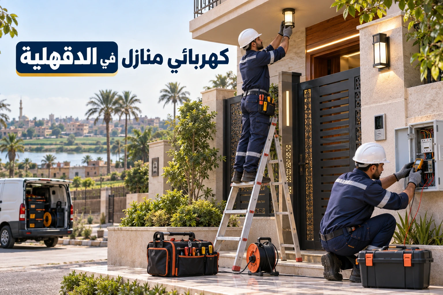 كهربائي منازل في الدقهلية لأعمال الدعم الفني السريع