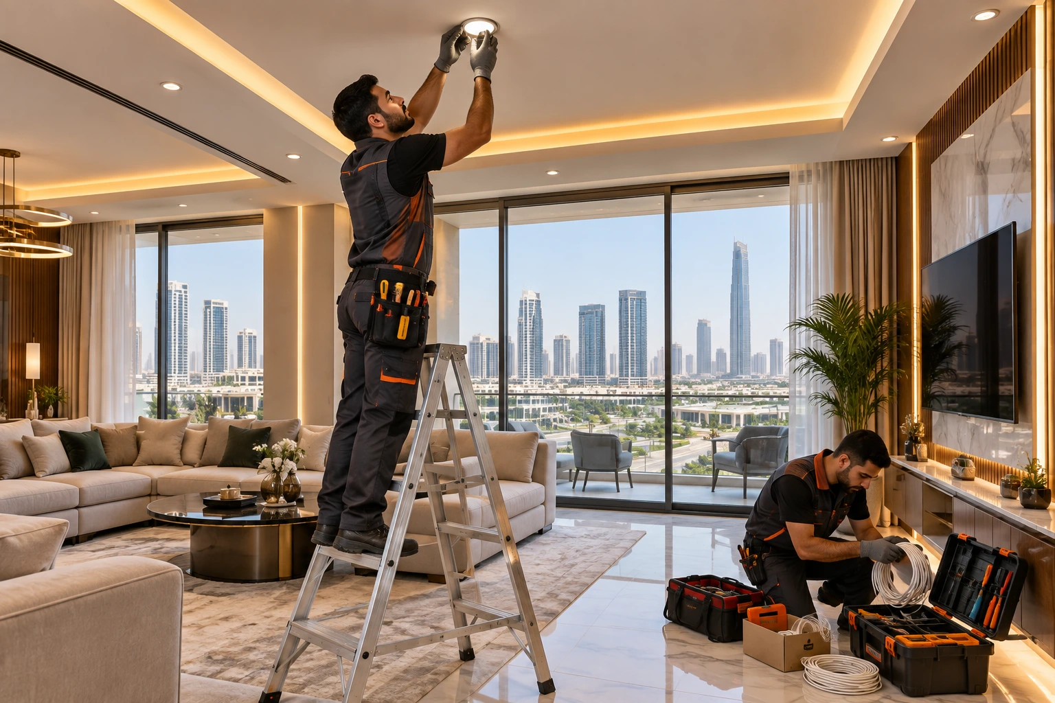 كهربائي منازل في العاصمة الإدارية الجديدة لأعمال المنزل الذكي