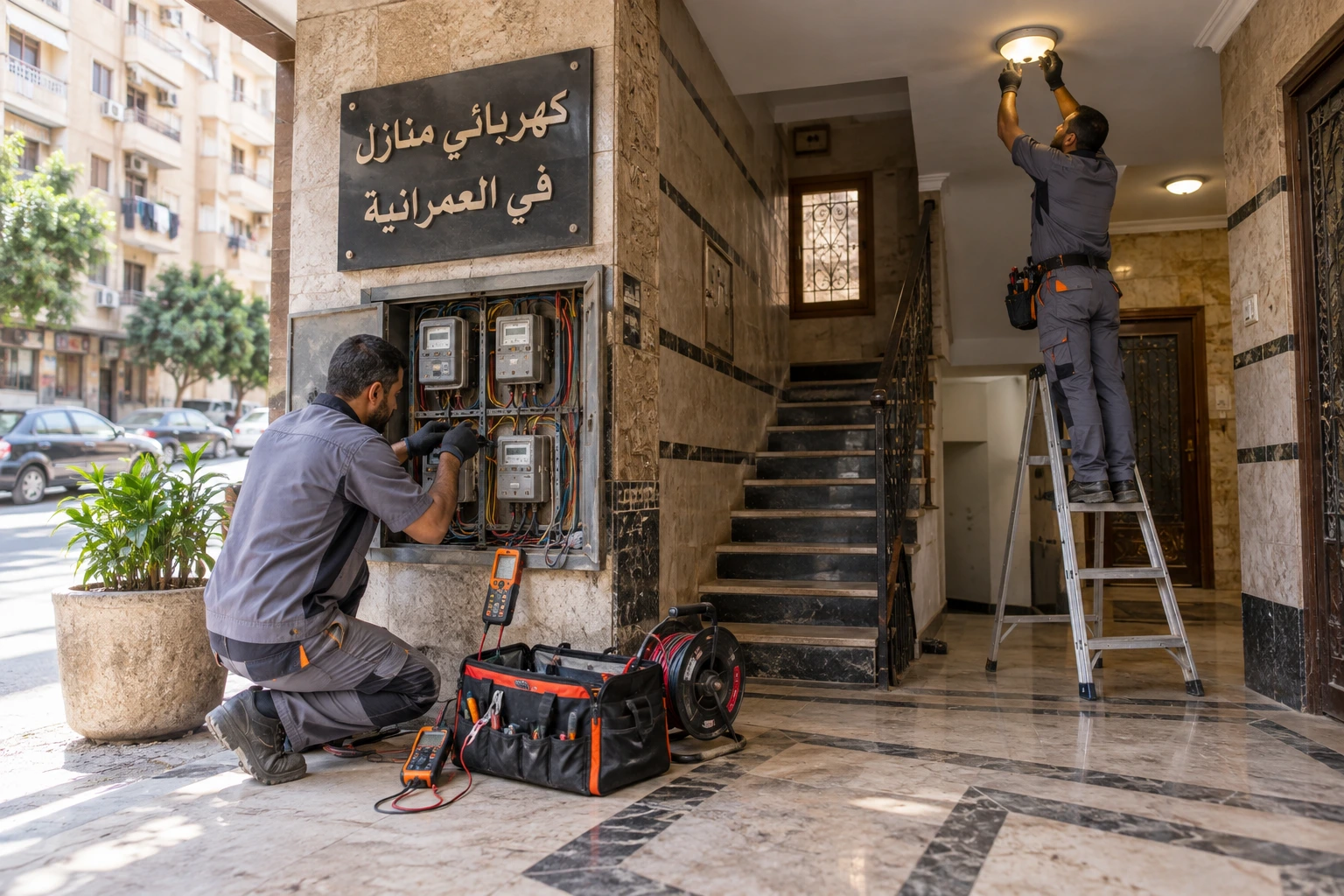 كهربائي منازل في العمرانية لضمان جودة التنفيذ