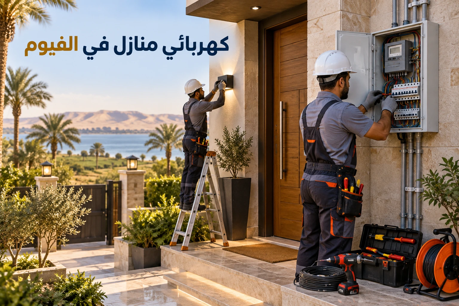 كهربائي منازل في الفيوم لجميع الخدمات بأفضل الأسعار