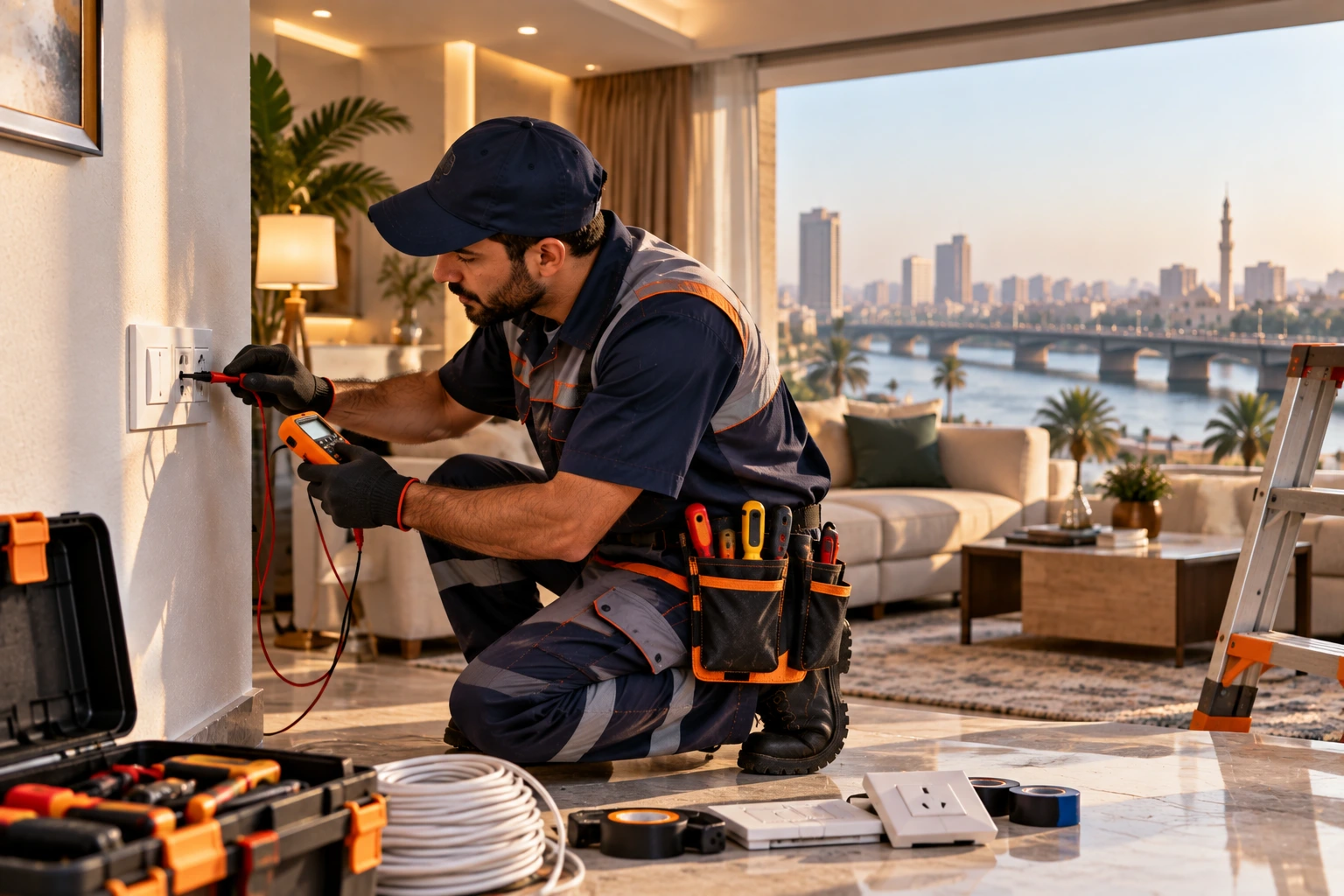 كهربائي منازل في المنيب لخدمات التأسيس المتكاملة