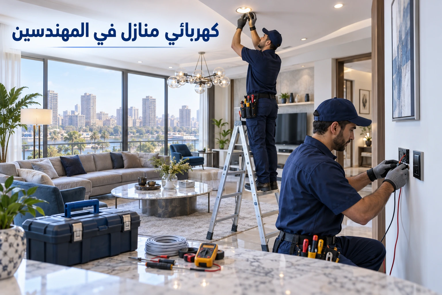 كهربائي منازل في المهندسين يقدم لك شهادة ضمان