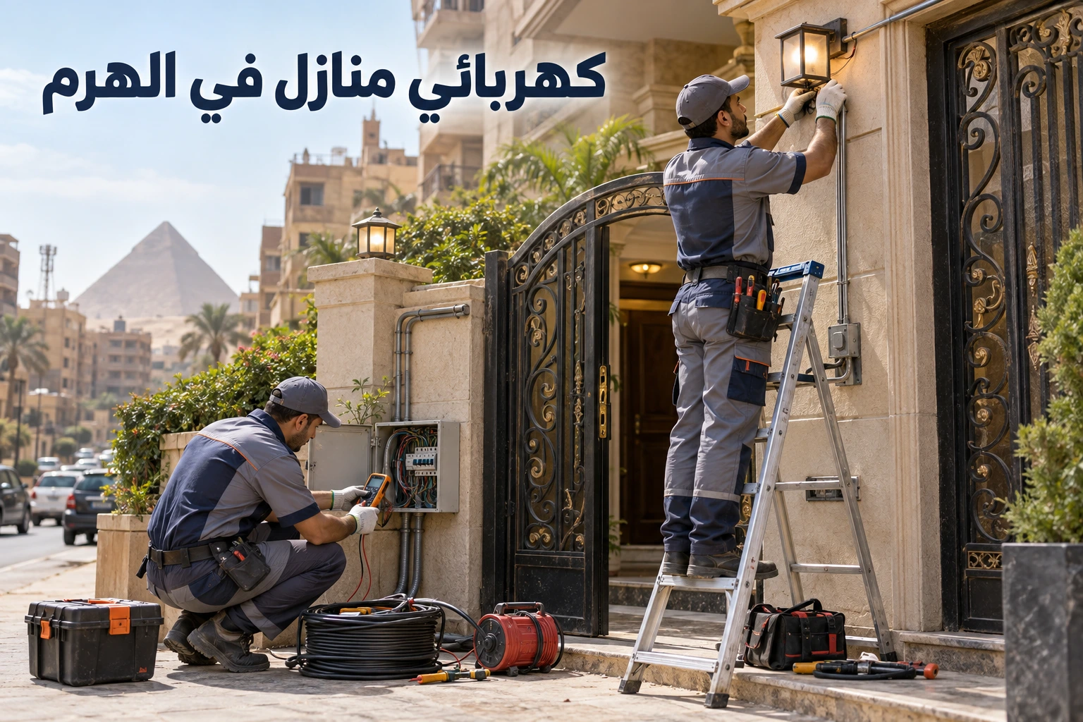 كهربائي منازل في الهرم أعمال تأسيس متنوعة