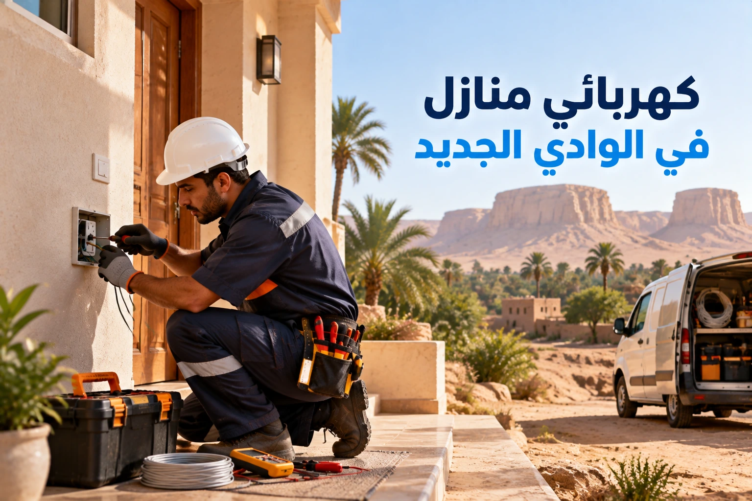كهربائي منازل في الوادي الجديد يعتمد على أحدث الأدوات