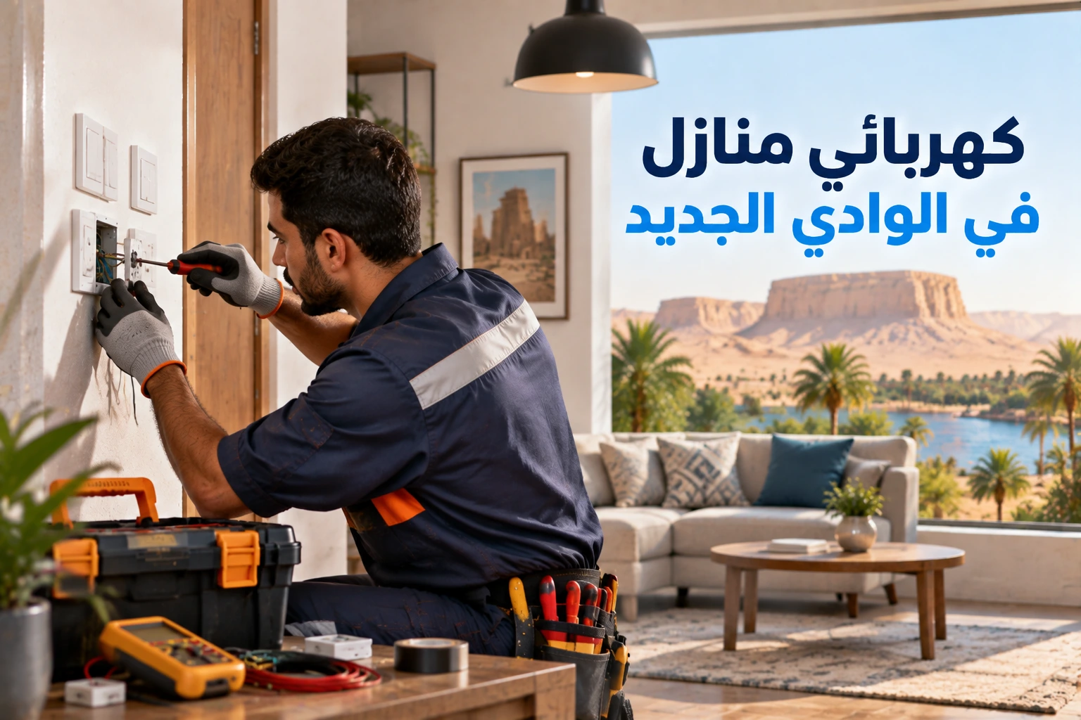 كهربائي منازل في الوادي الجديد خدمات متكاملة وسريعة