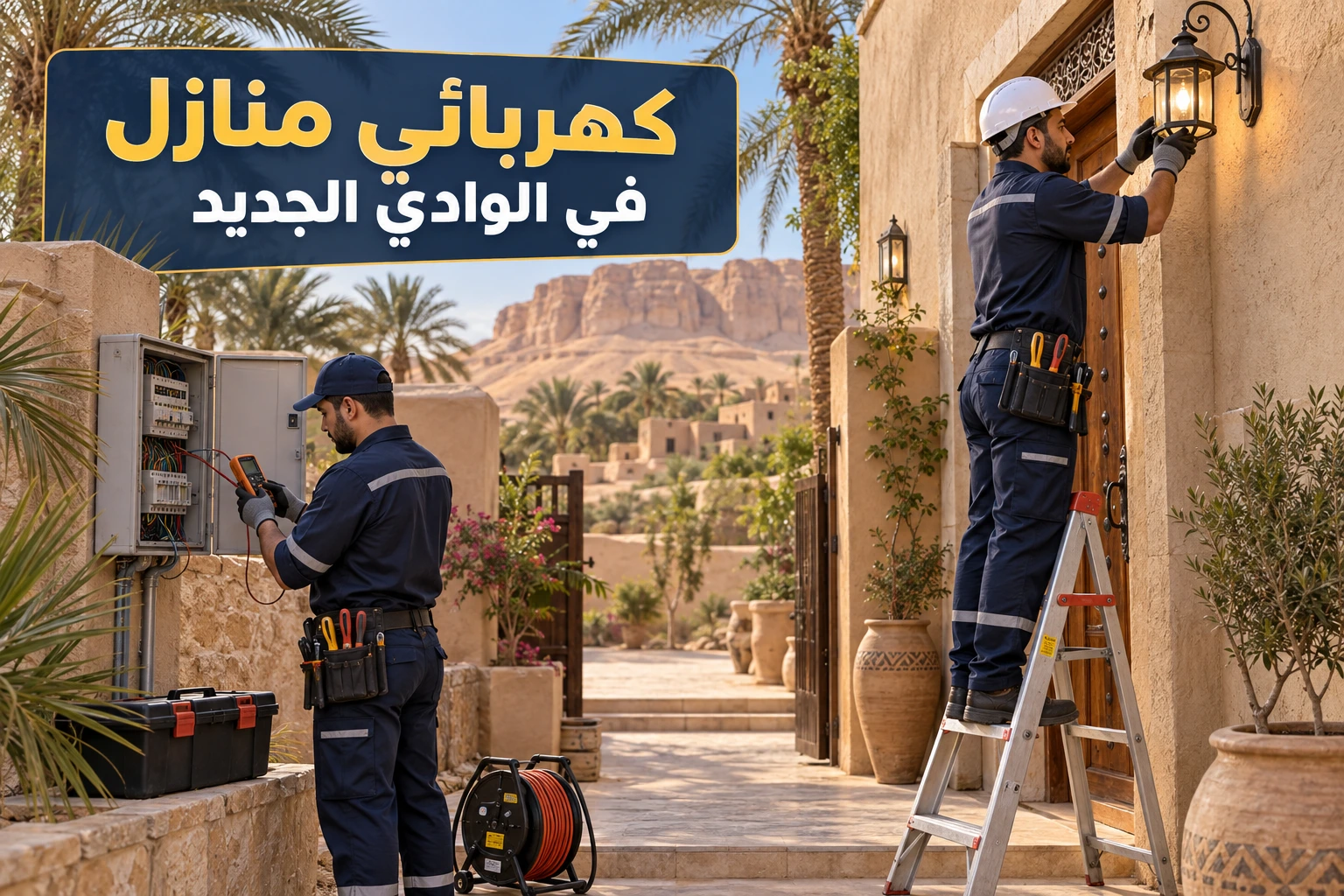 كهربائي منازل في الوادي الجديد لتنفيذ الأعمال بسرعة