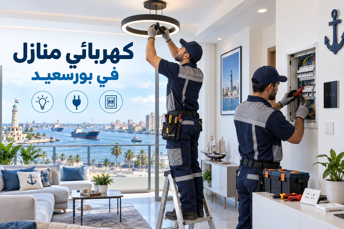 كهربائي منازل في بورسعيد لأعمال التأسيس والصيانة المتنوعة
