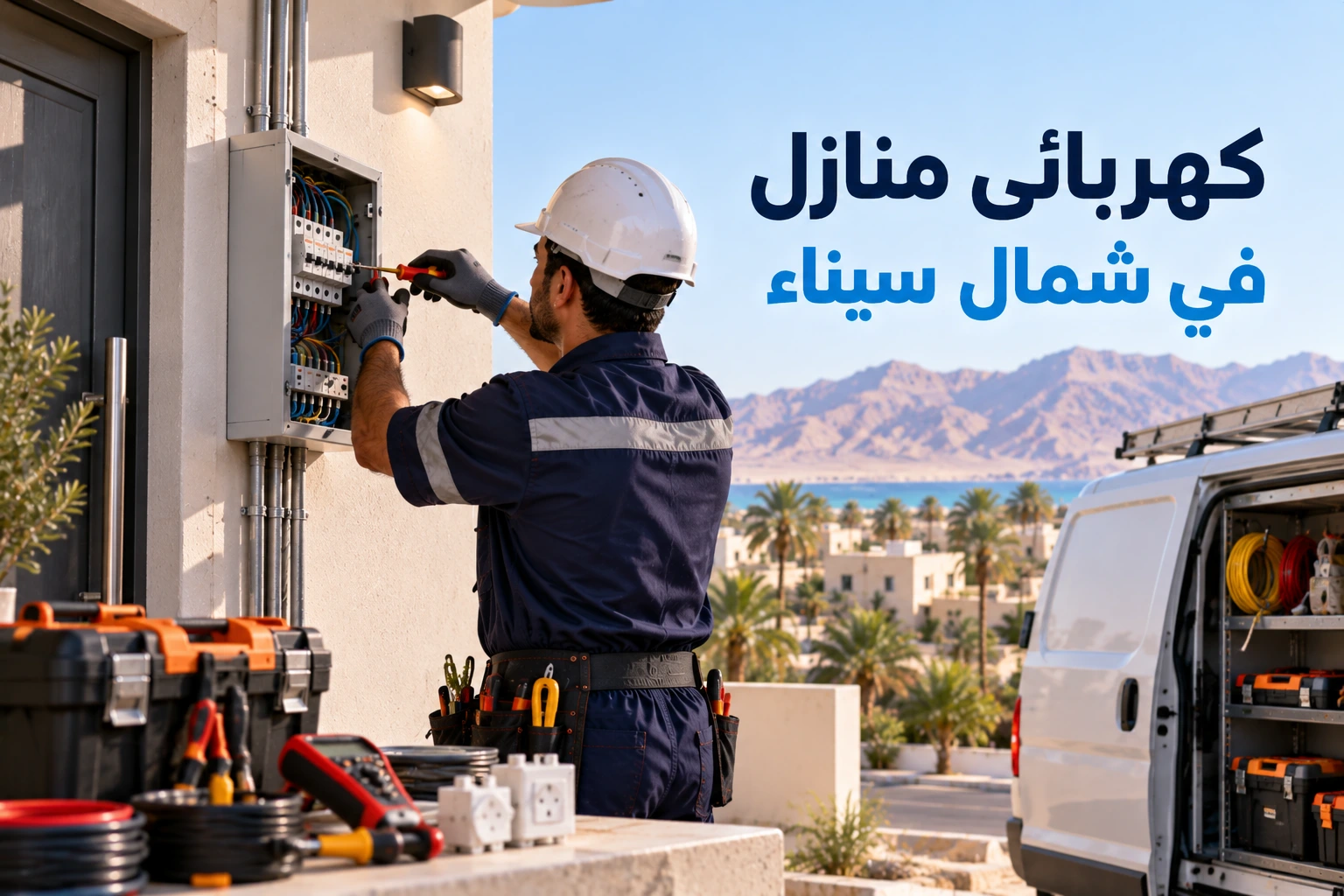 كهربائي منازل في شمال سيناء لأعمال التأسيس والصيانة