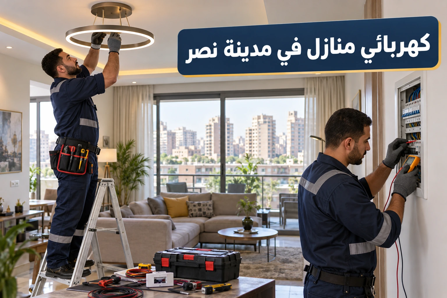 كهربائي منازل في مدينة نصر متاح 24 ساعة