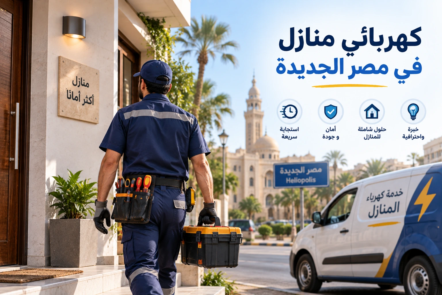 كهربائي منازل في مصر الجديدة لأعمال الصيانة السريعة