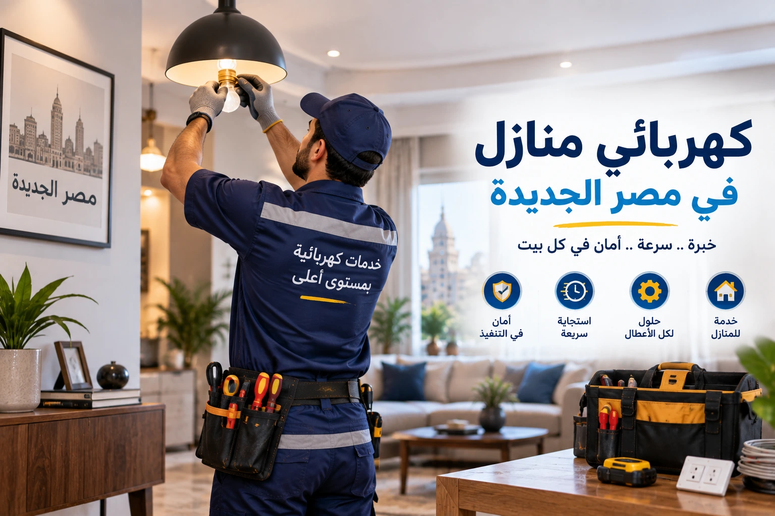 كهربائي منازل في مصر الجديدة يمنحك شهادة ضمان