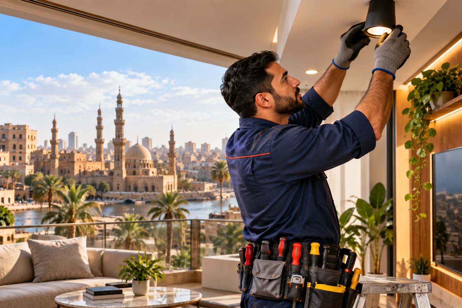 كهربائي منازل في مصر القديمة لأعمال التأسيس الحديثة