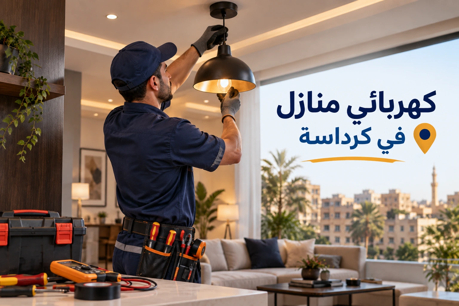 كهربائي منازل في كرداسة متخصص في أعمال الطوارئ