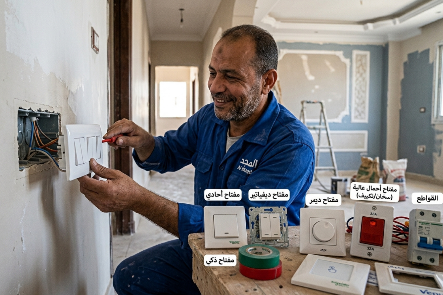 انواع مفاتيح الكهرباء